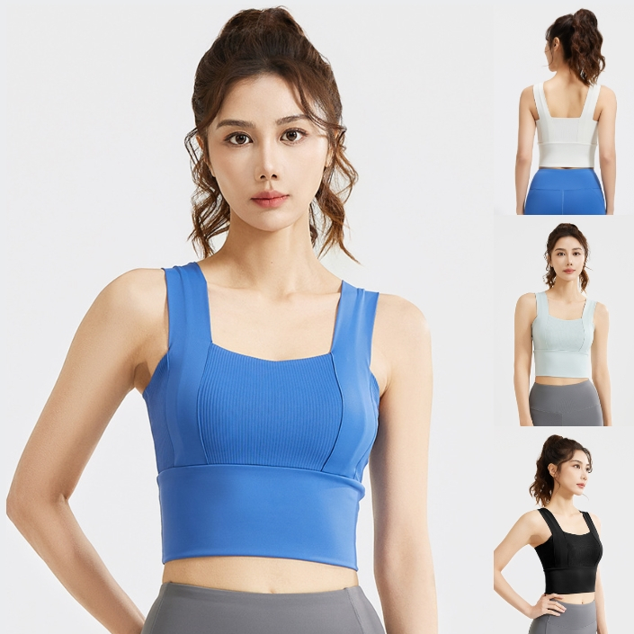 ✨รุ่นใหม่✨Sport Bra สปอร์ตบรา ใส่เที่ยว ออกกำลังกาย มีฟองน้ำ งานสวยผ้าTutu line นิ่มใส่สบาย รุ่น YOG