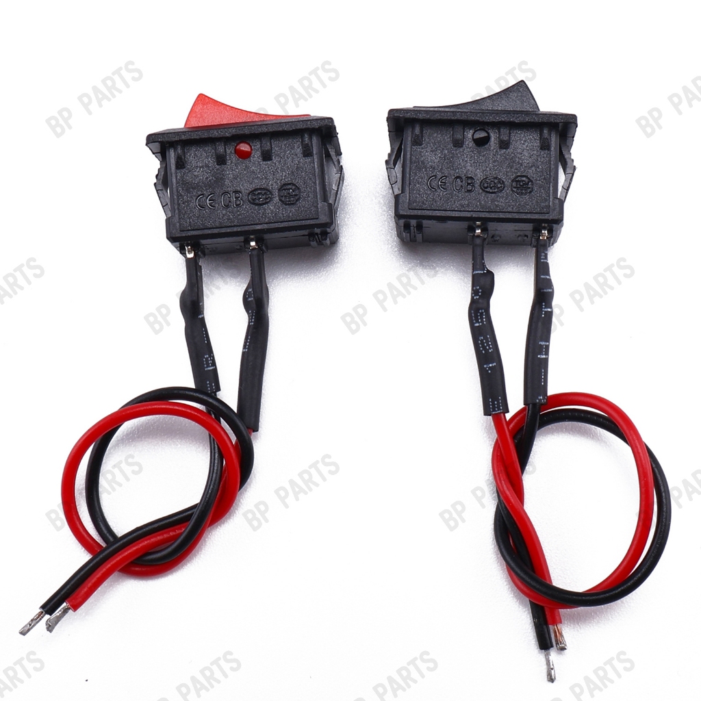 สวิทไฟเปิดปิด สีดำ/สีแดง พร้อมสาย(120mm) 2เส้น อเนกประสงค์ ขายดี พร้อมส่ง - รูปที่ 5