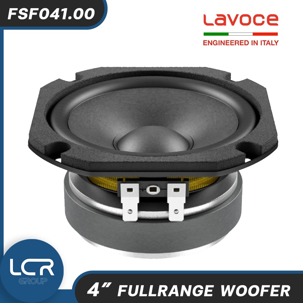 LAVOCE FSF-041.00 80W ดอกลำโพง 4นิ้ว 8โอห์ม ฟูลเรนจ์ เสียงชัด In-out Full range Woofer Speaker