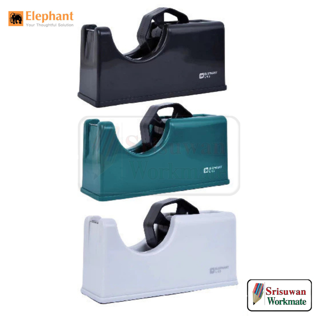 Elaphant L-03 คละสี 1 แท่น แท่นตัดเทป L ใช้ได้ทั้ง เทปแกนเล็ก และ เทปแกนใหญ่ ตราช้าง