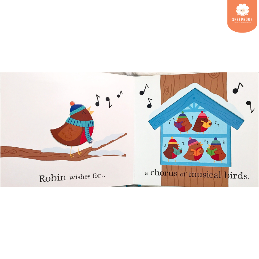 บอร์ดบุ๊ค A Flurry Of Snowflakes กระดาษแข็งทุกหน้า A1F5 - รูปที่ 2