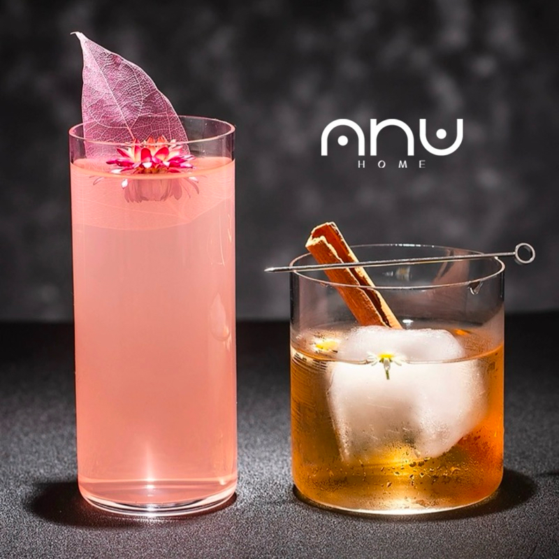 Thinest Highball Glass แก้วดื่มนำ้ หรือ Cocktail รูปทรงกระบอกเนื้อบางเบา Minimal Style ลักษณะความบางเท่ากันทั้งแก้ว
