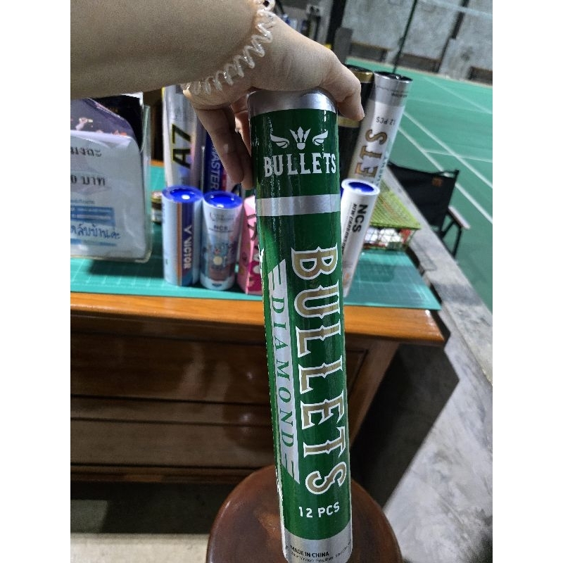 ลูกแบดมินตัน BULLETS Diamond หลอดสีเขียว Speed 75/76 (1หลอดมี12ลูก) แท้  % ราคา ถูกที่สุด ดีลบีเคเค แกลเลอรีภาพที่ 6