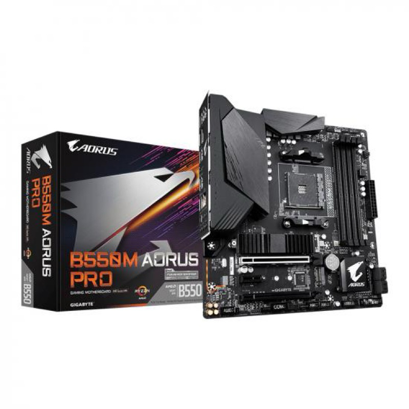 MAINBOARD (เมนบอร์ด) AM4 GIGABYTE B550M AORUS PRO ตัวท็อป พร้อมส่ง