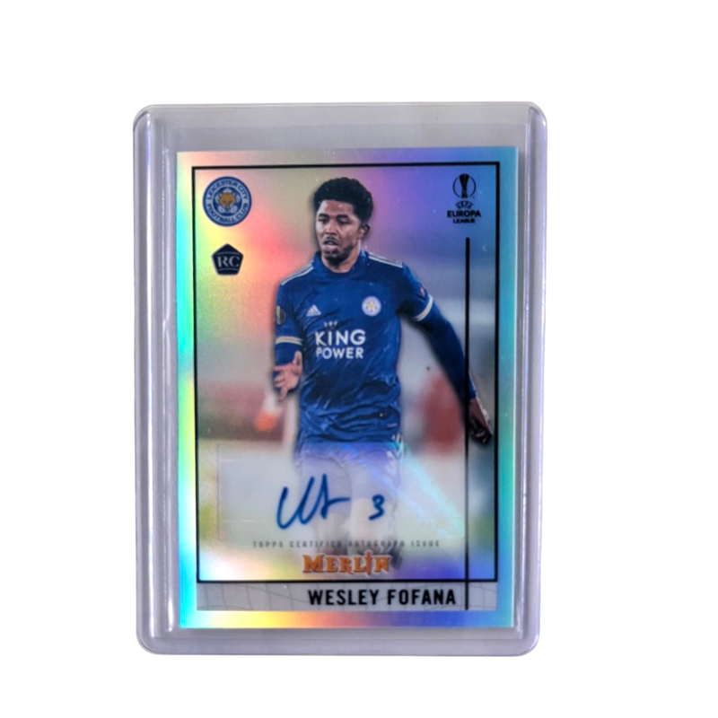 การ์ดลายเซ็นนักบอล Wesley Fofana ปี RC Leicester City