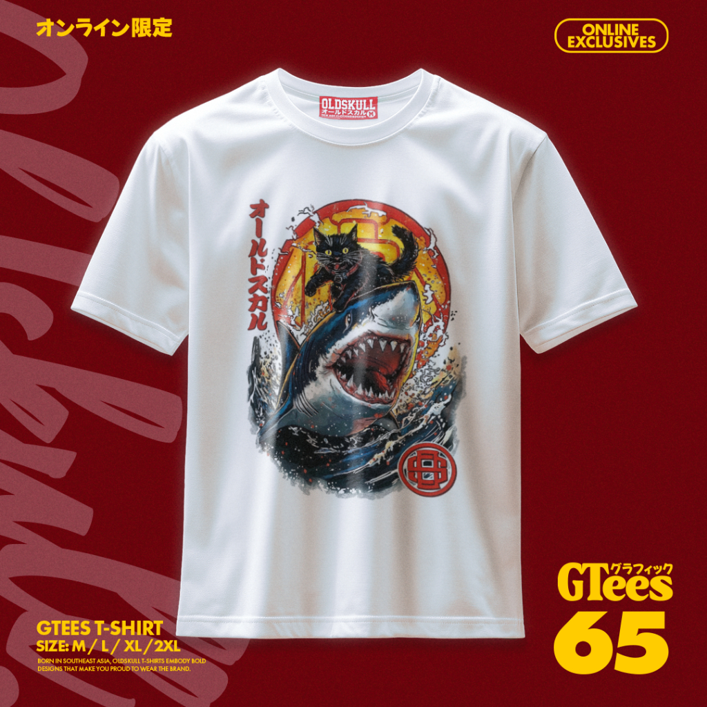 เสื้อยืด✨OLDSKULL GTEES No.65 " Clash of Fury "✨