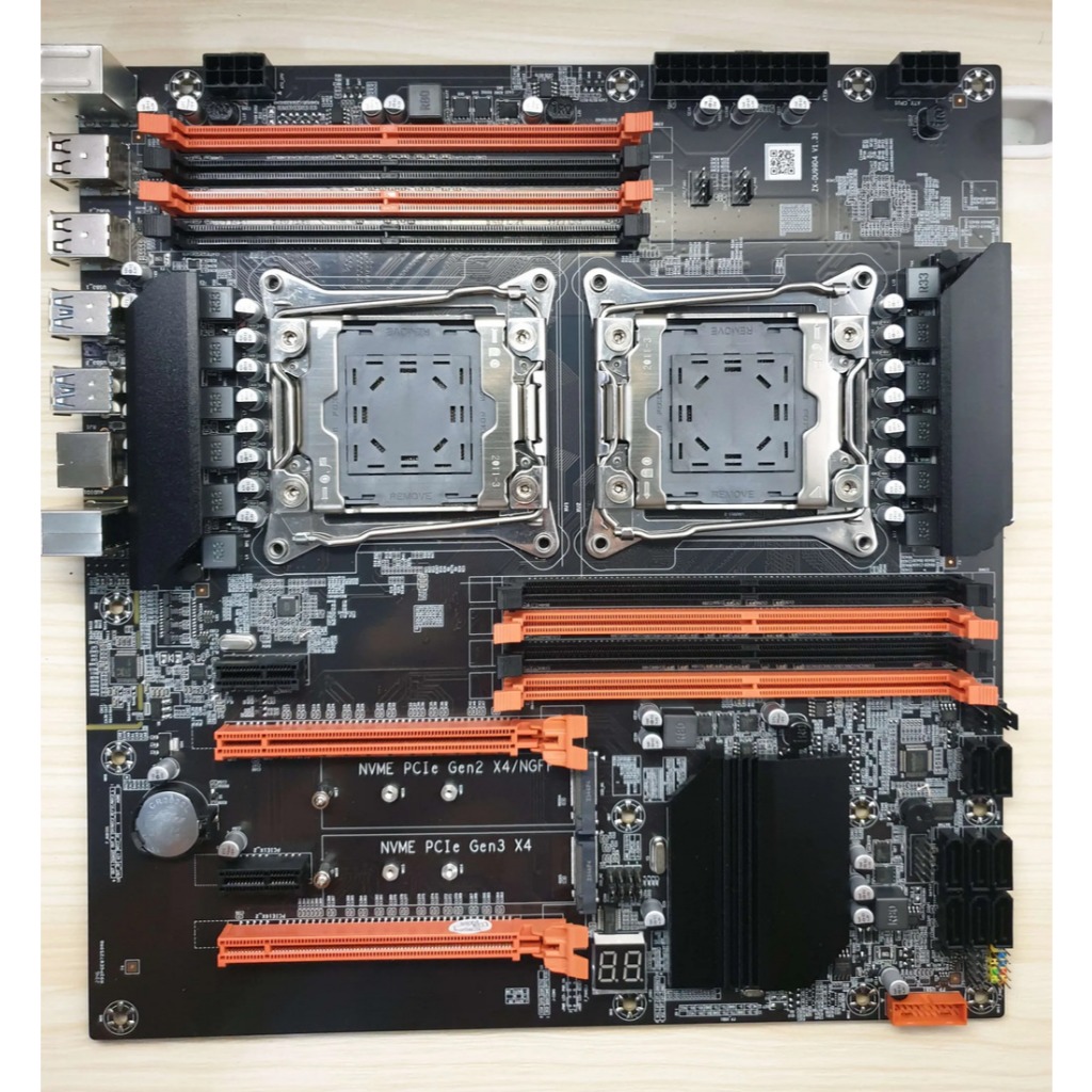 DUAL X99  ATERMITER ZX-DU99D4 DDR4 // 4*USB2 // 4*USB3  // RAM8SLOT //  2*M.2 // 2*PCIE16X // 2*PCIE
