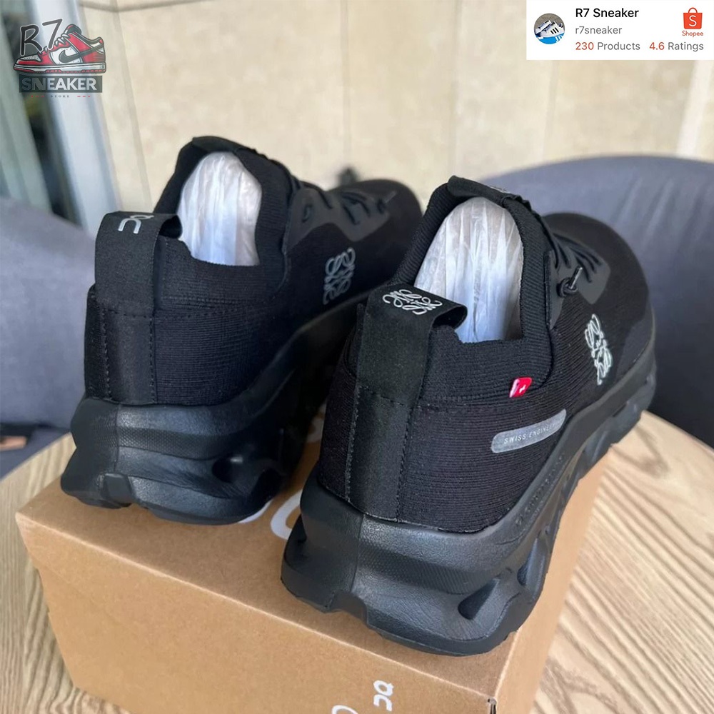 รองเท้า Louwe x on cloud tilt On Running สีดำ พื้นหนา เบาพิเศษ กันลื่น ระบายอากาศได้ดี สินค้าใหม
