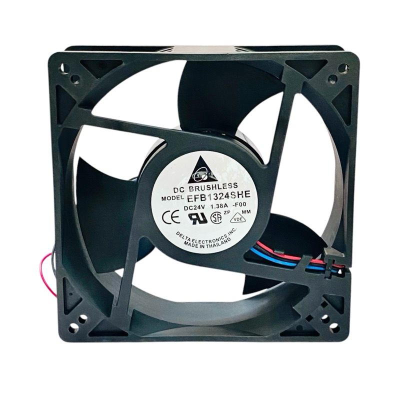 พัดลม รุ่น EFB1324SHE DC24V-1.38A 3สาย ขนาด 128x128x38mm( 5”) มีของพร้อมส่ง🚚🇹🇭