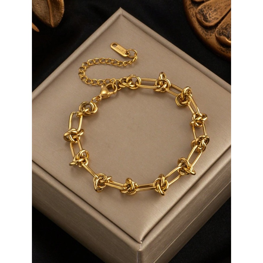 KYM.vibes - knot bracelet กำไลสแตนเลส