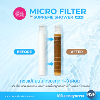 ไส้กรองน้ำฝักบัวกรองน้ำดื่ม Seoul Stone Supreme Shower 2.0