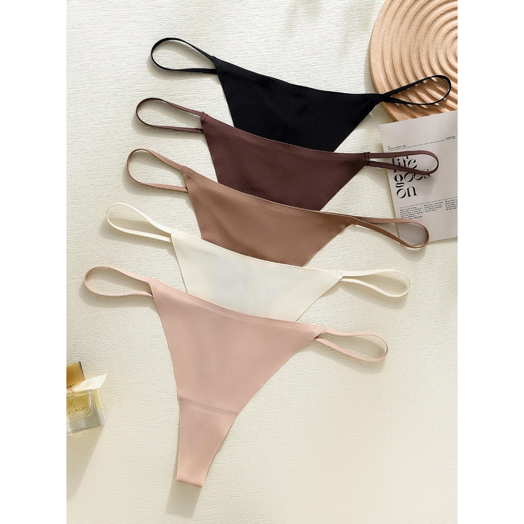 กางเกงในไร้ขอบ กางเกงในจีสติง จีสติงไร้ขอบ เนื้อผ้านิ่ม ยืดได้เยอะ /ไม่ระบุชื่อสินค้าหน้าพัสดุ - รูปที่ 5