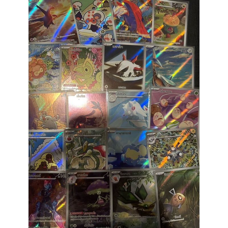 การ์ด Pokemon ระดับ AR sv8sT สเตลลาร์สายฟ้าฟาด การ์ดโปเกม่อน ภาษาไทยของแท้ ลาทิโอส เอ็มริต แรคอยล์