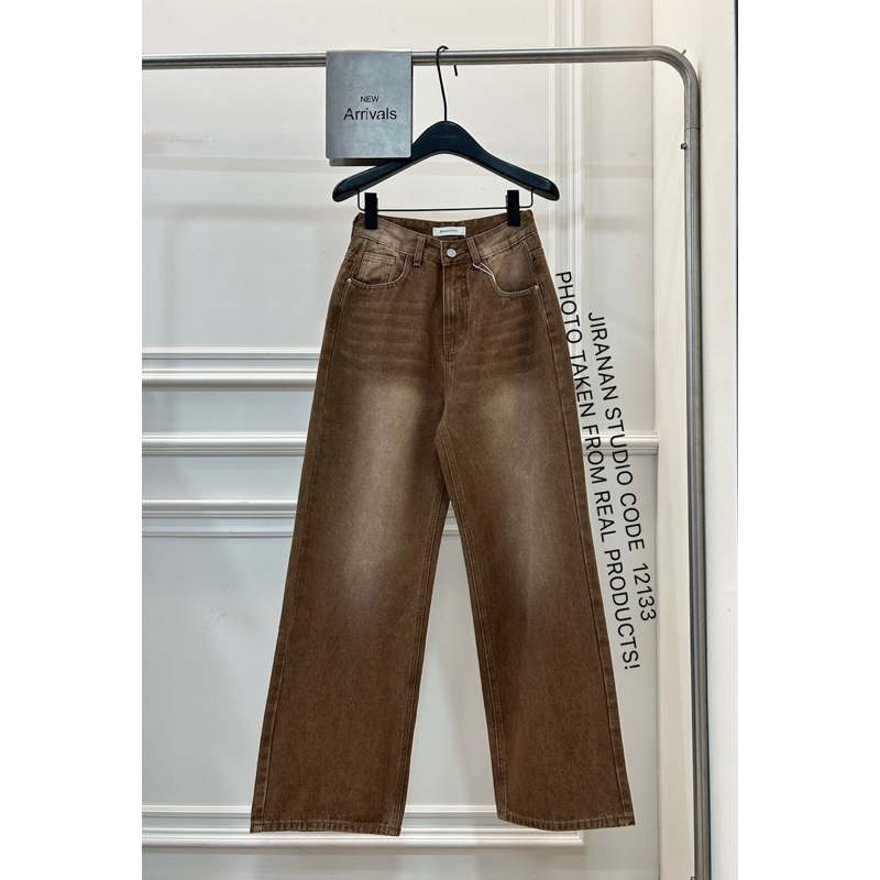 Proudly.bkk Brown Jeans JIRANAN STUDIO CODE  12133