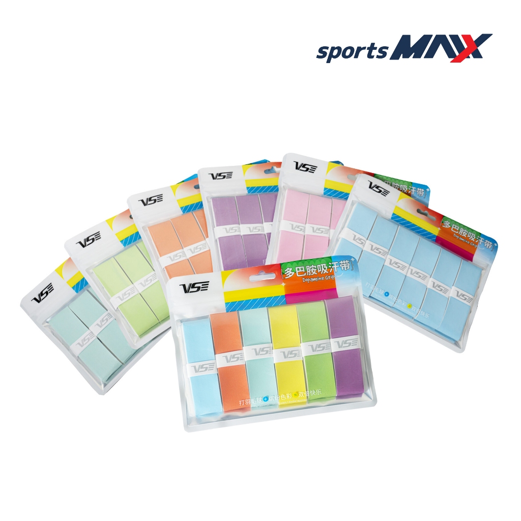 (สีพาสเทล) พันด้าม VS รุ่น VG777 ไล่สีพาสเทล พันด้ามไม้แบด ไม้เทนนิส เกรดพรีเมี่ยม Badminton Grip VG