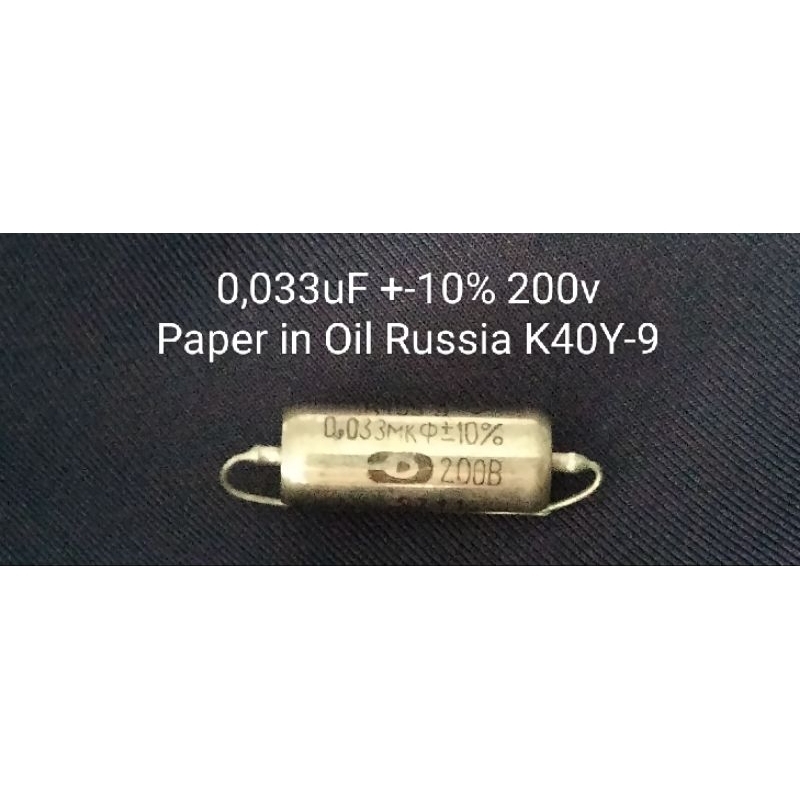 0.033uF 200v. +-10% K40Y-9 Capacitor Paper In Oil