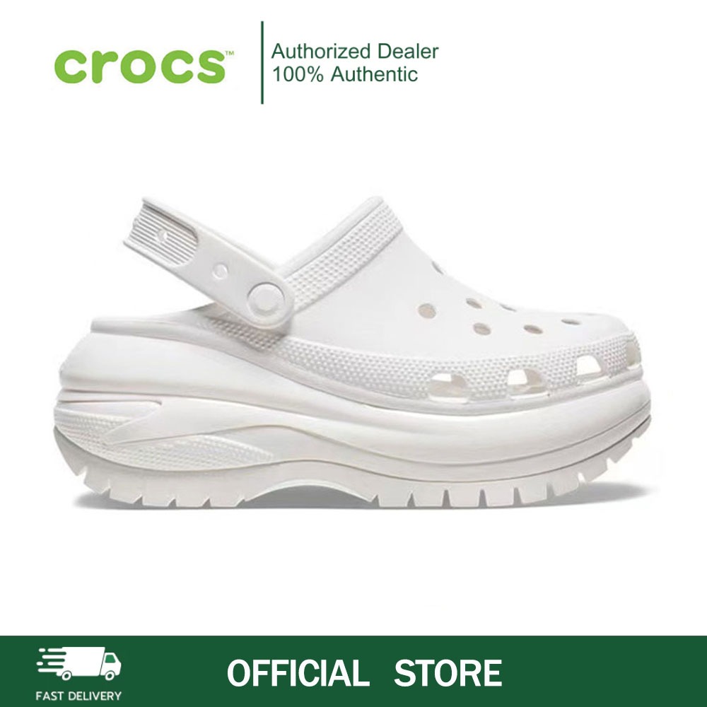 CROCS รองเท้าลำลองผู้หญิง BAYA PLATFORM CLOG รุ่น 20818611S - WINTER WHITE/BONE