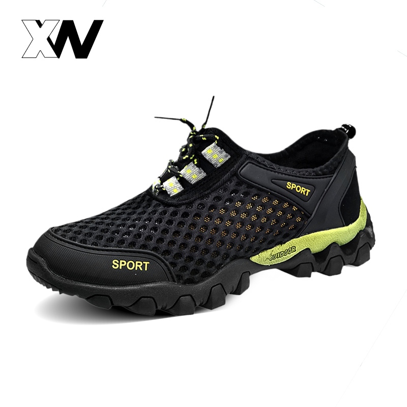 XWbrand แบบใหม่พร้อมส่ง รองเท้าผ้าใบแฟชั่น งานตาข่ายสวมใส่สบายไม่ร้อนเท้า น้ำหนักเบามีกันลื่นให้อย่า