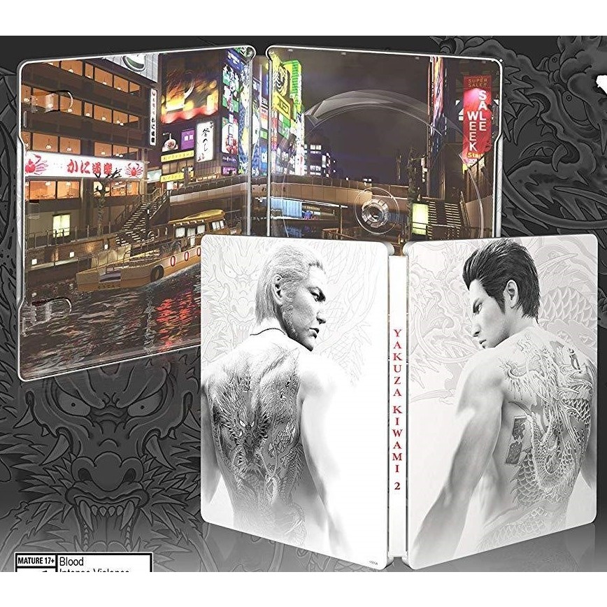 กล่องเหล็ก Yakuza Kiwami 2 Steelbook ของแท้ ของสะสม จากเกม เกมส์ Exclusive PREMIUM (เฉพาะกล่องเหล็ก 