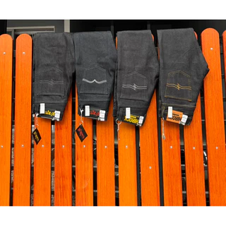 กางเกงยีนส์ขากระบอกHirock14Oz เน้นปั้นเฟดแถมป้าย+ตะขอ