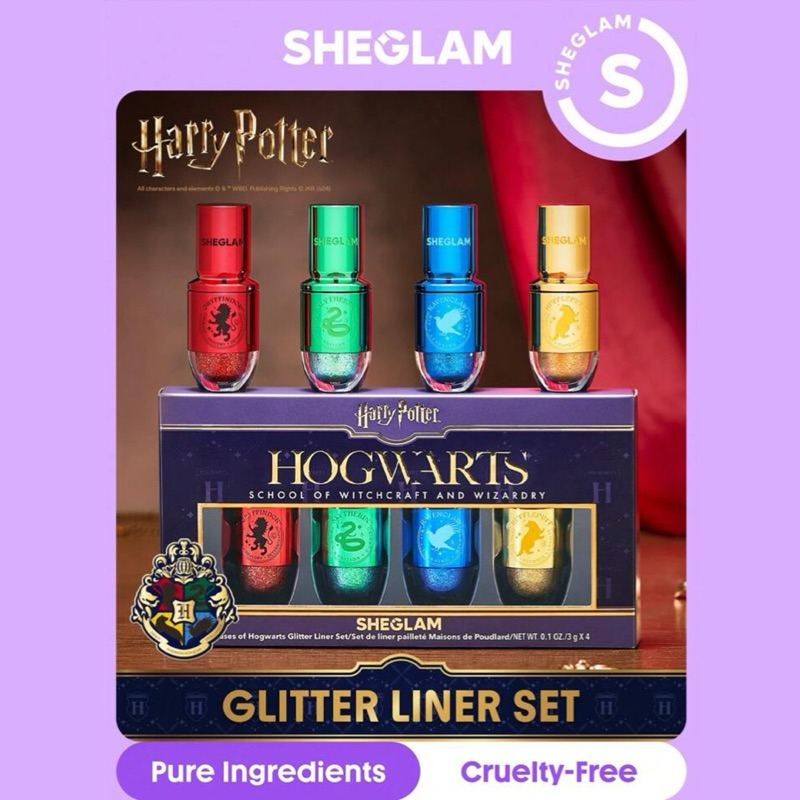 PRE-ORDER 7-8 วัน 𝗛𝗔𝗥𝗥𝗬 𝗣𝗢𝗧𝗧𝗘𝗥™ X SHEGLAM Glitter Liner Set ชุดเซ็ต ไลเนอร์กลิตเตอร์แห่งบ้านฮอกวอตส์