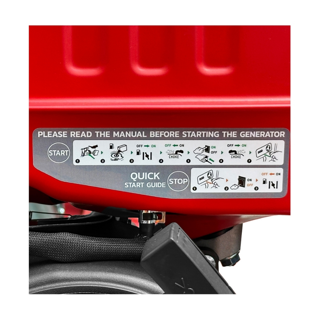 POLO GT3750iP เครื่องปั่นไฟเบนซินระบบ INVERTER 2.8 กิโลวัตต์ สตาร์ทมือดืง กำลังเครื่อง 7 แรงม้า - รูปที่ 3