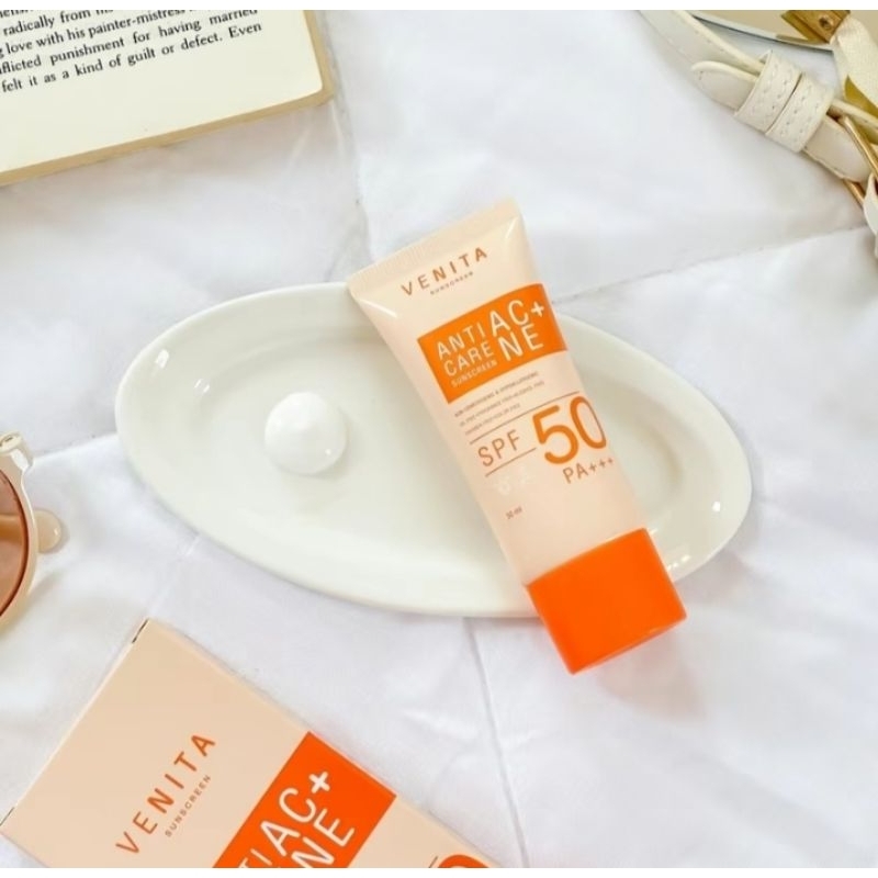 [ 3 หลอด ] กันแดด Venita Anti- care sunscreen SPF 50 /PA + + + 30 ml