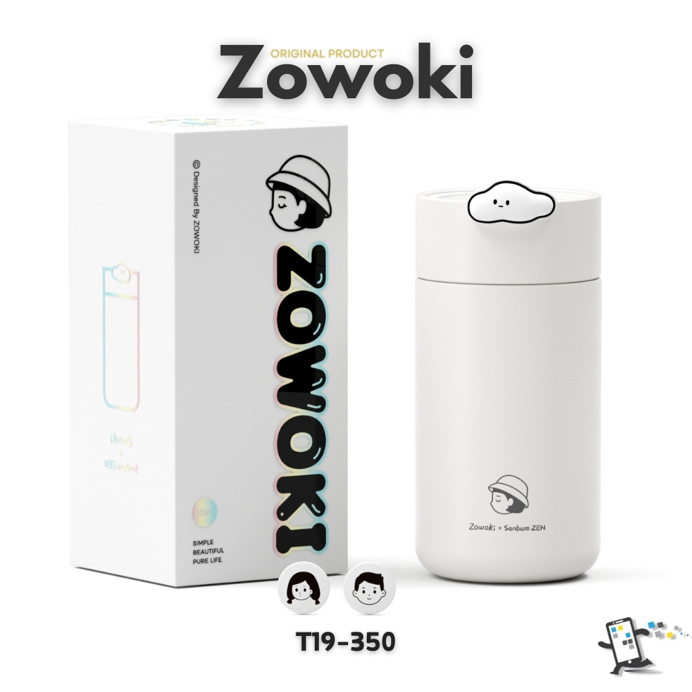 Zowoki T19-350 กระบอกน้ำรักษาอุณหภูมิ แก้วเก็บความเย็น-ร้อน พร้อมที่กรองชา ความจุ 350 ml.