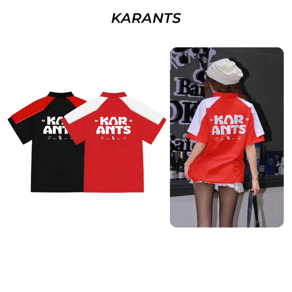 [คอลเลกชันงู Karants 2025] - Karants แบรนด์ระดับสากล เสื้อโปโลซิปงู ทรงโอเวอร์ไซส์ |ราคาทดลงสินค้า|-