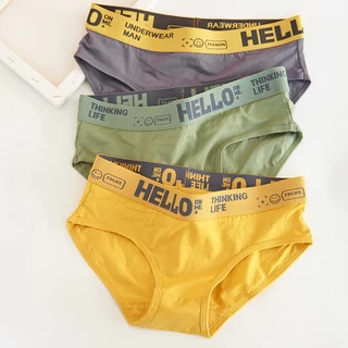 (แพ็ค3/5ตัว)กางเกงในชายHELLO รุ่นA54 กางเกในขอบยางนิ่ม ไม่บาดผิว ไม่รัด ไม่อับชื้น ผ้าระบายอากาศ ใส่สลาย พร้อมส่ง