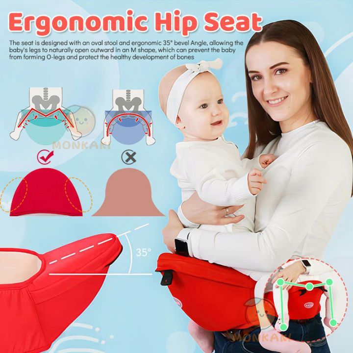 ปลีก/ส่ง เป้อุ้มเด็ก เป้อุ้มเด็ก 4-in-1 แบบถอดได้ สามารถสวมใส่ได้ทั้งด้านหน้าและด้านหลังตั้งแต่ 0-36 เดือน - รูปที่ 2