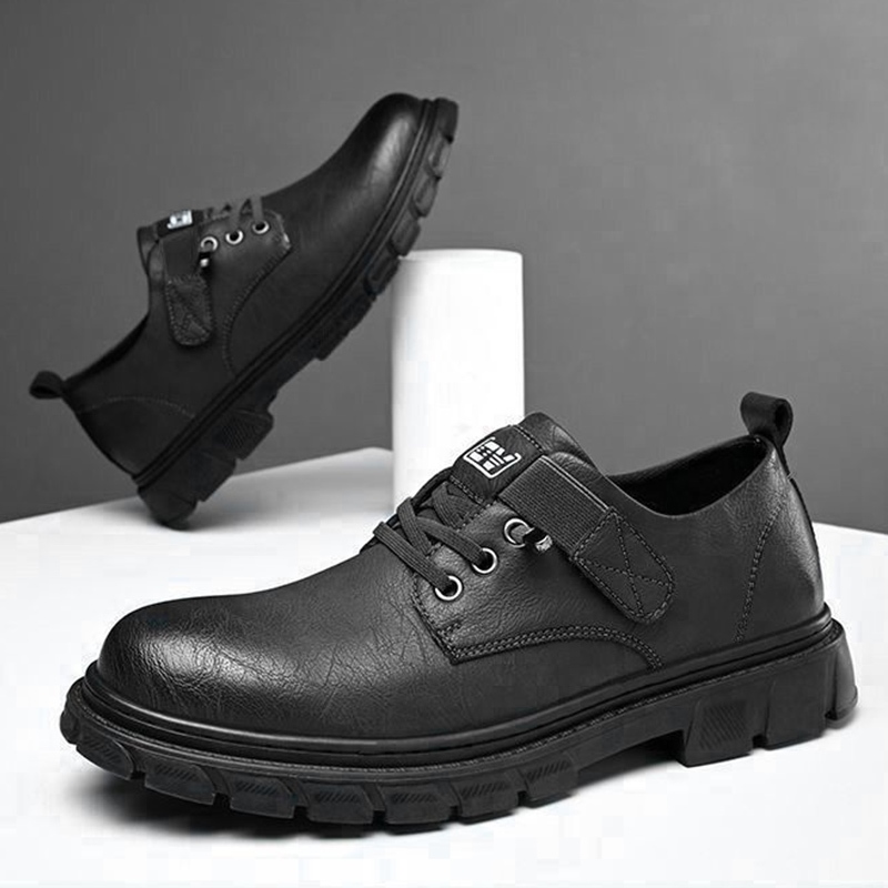 Tnicoo  นิวคอลเลคชั่นเข้าใหม่ รองเท้าแฟชั่นลำลองผู้ชาย งานสไตล์ Derby Shoes ให้ลุคดูภาพทางมีความเป็นทางการ สามารถใส่ออ