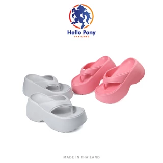 Hello Pony รองเท้าส้นสูง รองเท้าแตะหูหนีบ แฟชั่นสำหรับผู้หญิง EVA กันลื่น กันน้ำ รุ่น MHM4008