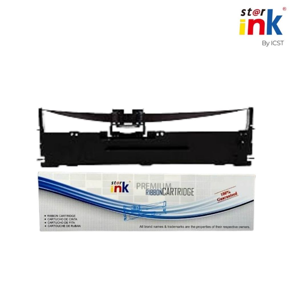 StarInk LQ-630K BK ตลับผ้าหมึกดอทเมตริกซ์ (หัวเข็ม) สีดำ EPSON LQ630K, LQ635K, LQ730K, 630, (8เมตร)