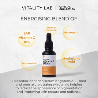 10% Vitamin C plus Melatonin Serum: เซรั่มวิตามินซี + เมลาโทนิน VITALITY LAB