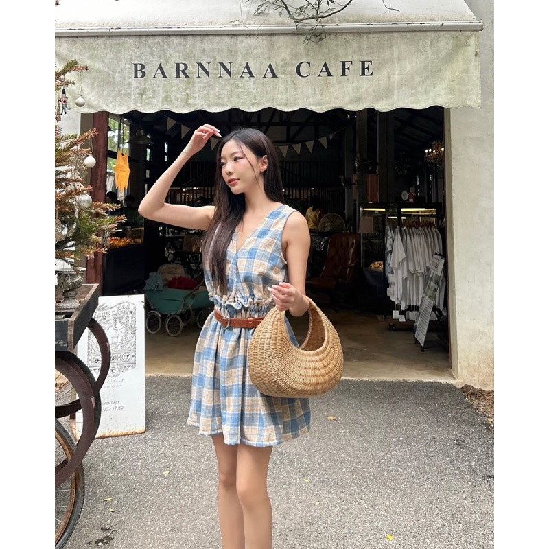 Tulla.more - Labelle Minidress มินิเดรส ลายสก็อต โชว์หลัง ผูกเอว - รูปที่ 6