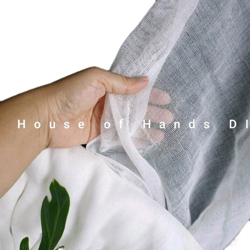 House of Hands Diy ผ้าขาวบาง ผ้าตาข่ายห่อยาดม คอตตอน 100%