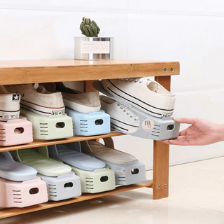 ที่วางรองเท้า อุปกรณ์จัดเก็บรองเท้าแบบประหยัดพื้นที่ Shoe Receptacle ที่เก็บรองเท้าแบบวางซ้อนกัน