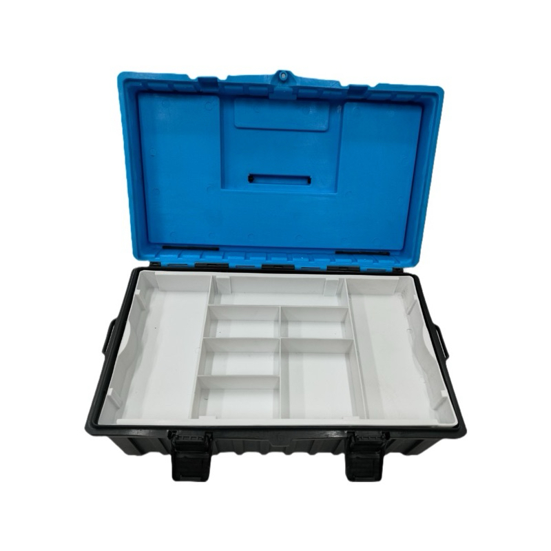 กล่องเครื่องมือช่างA3🩵สีฟ้าสีใหม่ 🇹🇭ผลิตในไทยกล่องเครื่องมือใหญ่ 2 ชั้น ขนาด 16 นิ้ว ฝาใส แข็งแรง ทนทาน จุได้เยอะ🩵สีใหม่ - รูปที่ 2