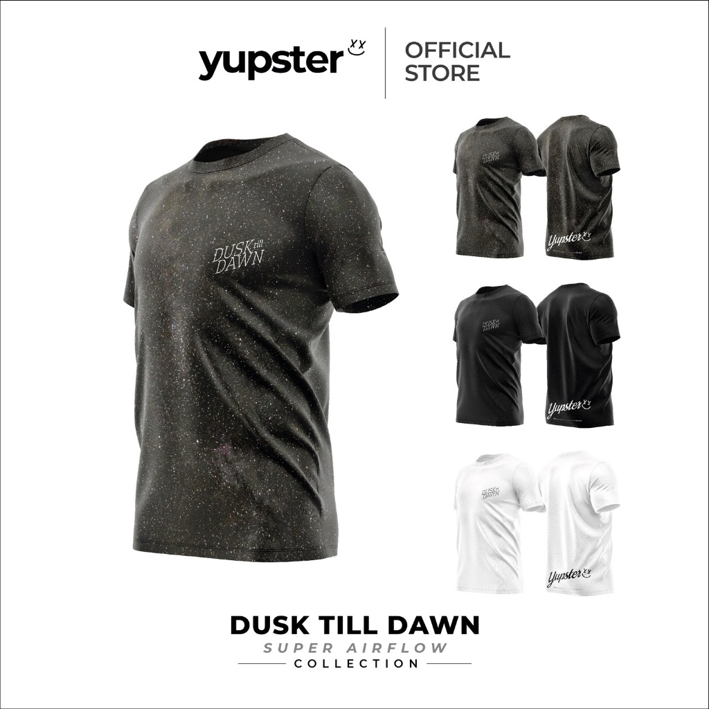 YUPSTER เสื้อวิ่ง Running Shirt รุ่น DuskTilDawn - Super Airflow เนื้อผ้าดี แห้งเร็ว ใส่ได้ทุกกิจกรรม กีฬา