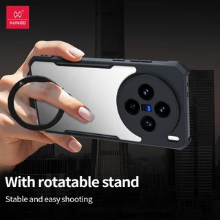 XUNDD เคส ใช้สำหรับ VIVO X300 X300 Pro X200 Pro Case VIVO X200 Ultra เคสโทรศัพท์แม่เหล็ก 360องศา พร้อมขาตั้ง ปรับหมุนได้