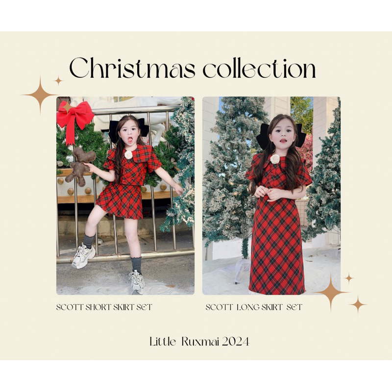 ชุดเซตสก๊อตคริสต์มาสลูกสาว