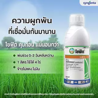 🔥ยกโหล🔥 โซฟิต 1 ลิตร x 12 ขวด(ของแท้)( เพรทิลาคลอร์ ) คุมเลน หญ้าข้าวนก ดอกขาว ผักปอดนา เทียนนา