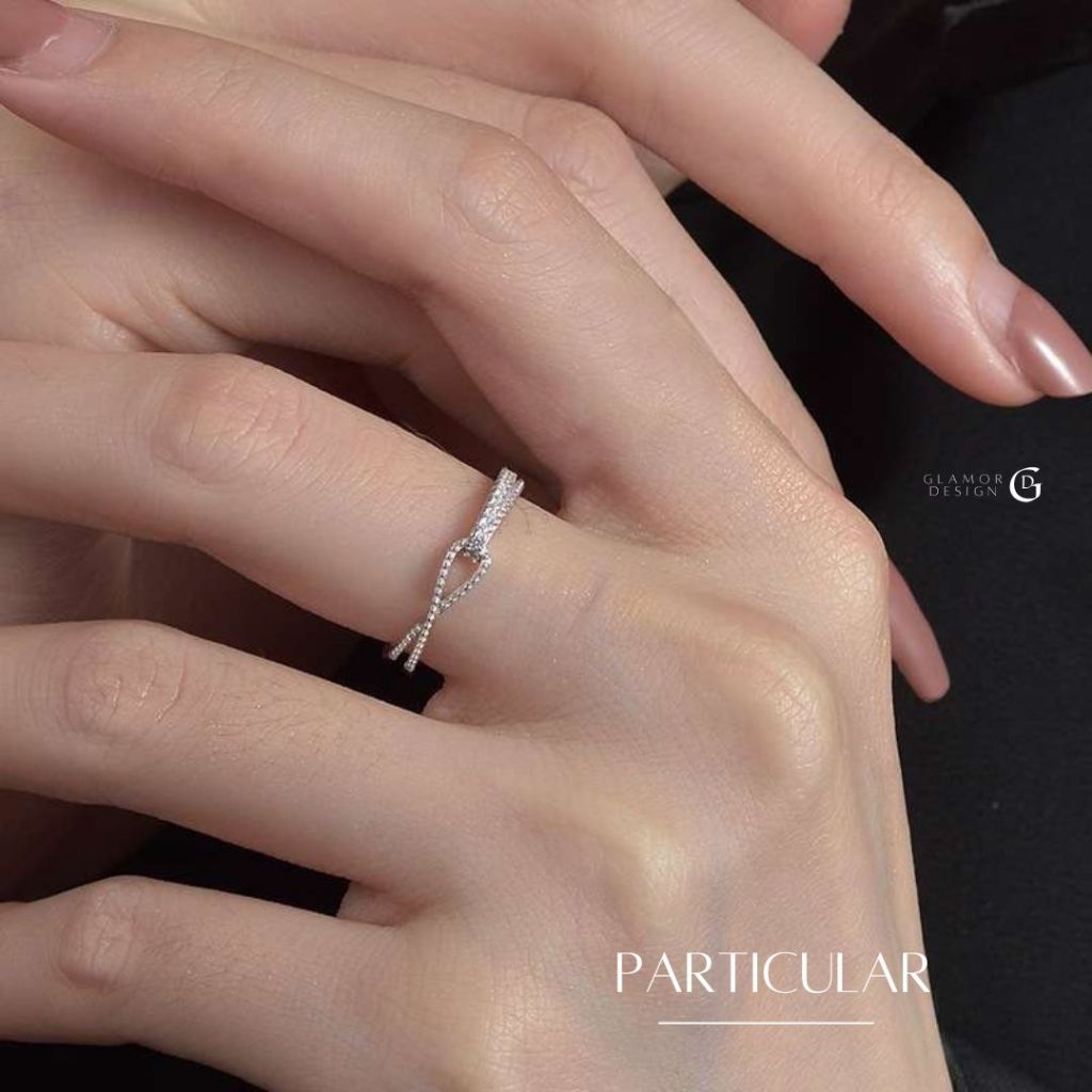 GLAMOR✨แหวน Particular Ring แหวนแฟชั่น แหวนเงินแหวนเรียบๆ ของขวัญผู้หญิง แหวนผู้หญิง แหวนปรับขนาด