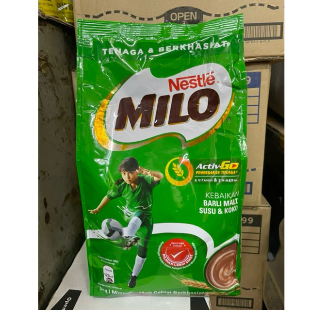 ไมโล milo ถุงเติม ขนาด 1 กก.นำเข้า