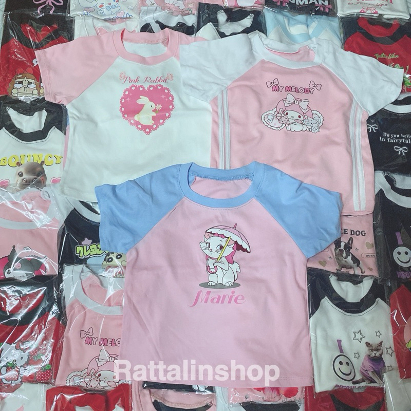 เสื้อครอป งานคละกดสั่งได้เลยจ้า ราคาส่ง3ตัว