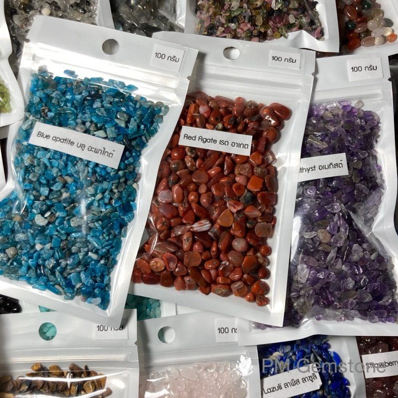 TB01 หินมงคล ขนาดเล็ก สำหรับใส่ขวดแก้ว งานประดิษฐ์ DIY หินเกล็ด 50-100 กรัม หินสี ธรรมชาติ หินแร่ หินควอตซ์ หินนำโชค TB - รูปที่ 6