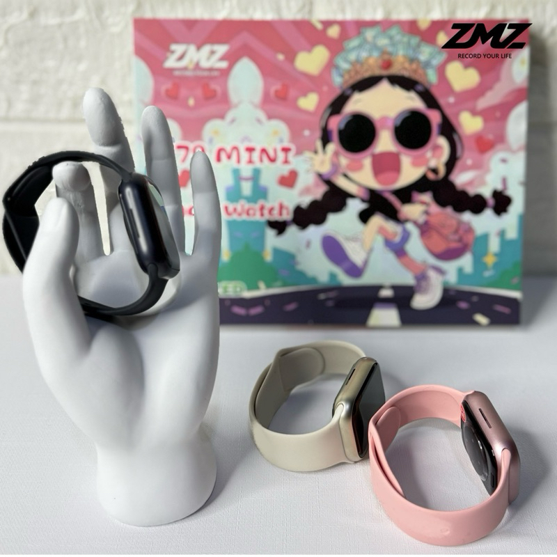 ZMZ - X79 MINI สมาร์ทวอทช์ โทรได้ แจ้งเตือนข้อความ จอ40mmแถมสาย3เส้น พร้อมเคสฟิล์ม