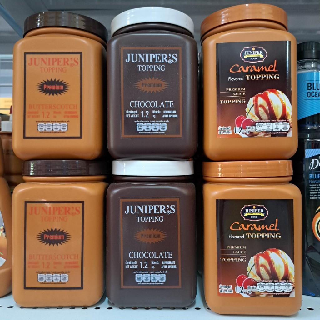 Juniper Topping รส คาราเมล/บัตเตอร์สก็อต/ช็อกโกแลต 1.2kg.