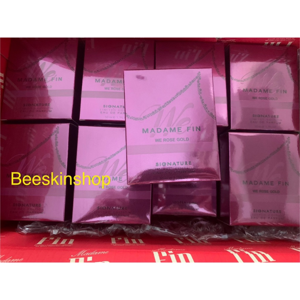 ( ซื้อในไลฟ์ ลด 100 บาท ) Madam Fin น้ำหอม มาดามฟิน : รุ่น We Signature Rose Gold น้ำหอมมาดามฟินวีโรสโกล